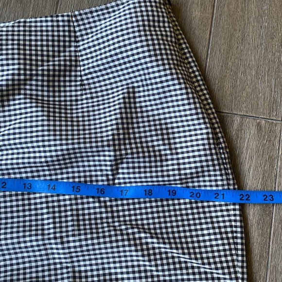 Kate Hill Gingham Pants, 100% Silk, Size 12 - Picture 6 of 8